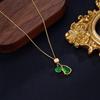 Luxurious Green Gourd Necklace: Elegant, Versatile, and Stylish Clavicle Chain in Modern Chinese Design.