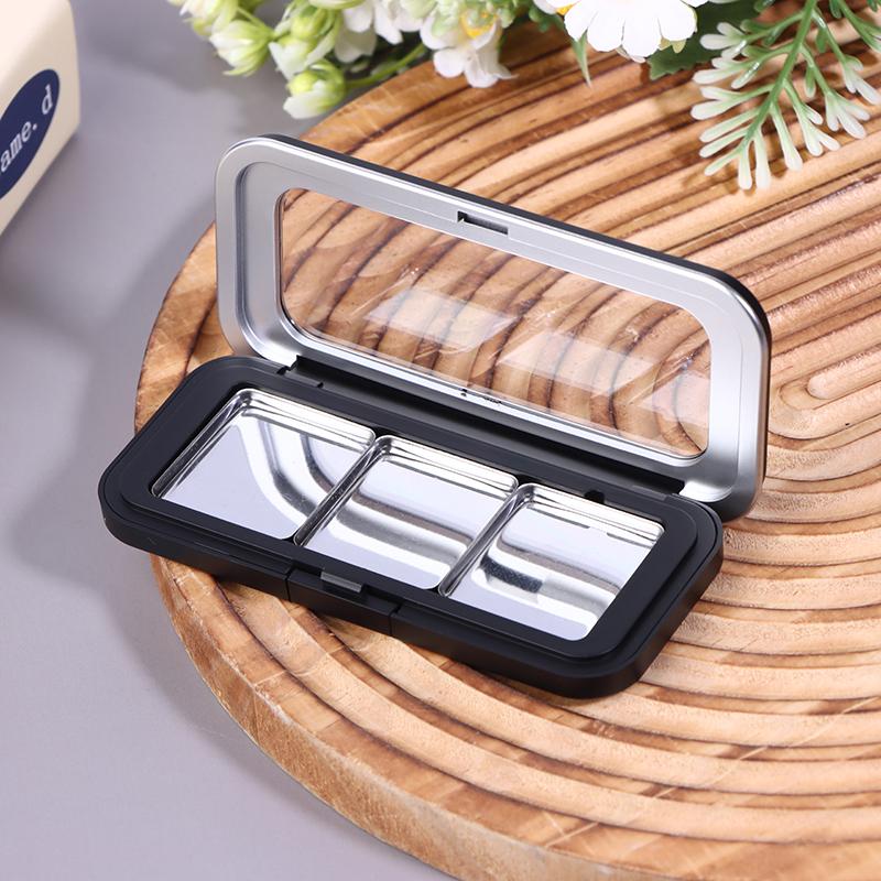 Empty Magnetic Eyeshadow Palette Refillable Black Clear Makeup Storage Case Box Diy Cosmetic Lipstick Foundation Blush Container