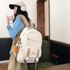 New large-capacity backpack, female college backpack, men's schoolbag, fashionable and versatile, campus style ins
