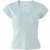Yalida Women's U-Neck Flying Sleeve Short-Sleeved Knitted Sweater