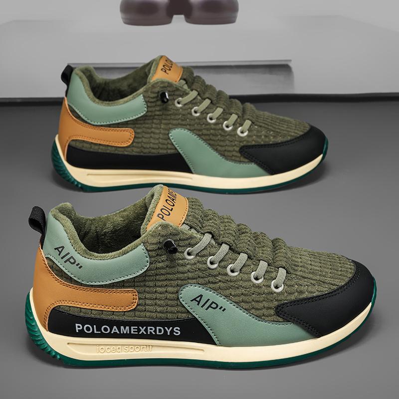 Winter Men'S Vulcanize Shoes Fur Warm Sneakers Men Comfort Soft Athletic Sports Shoes Tenis Masculino Footwear