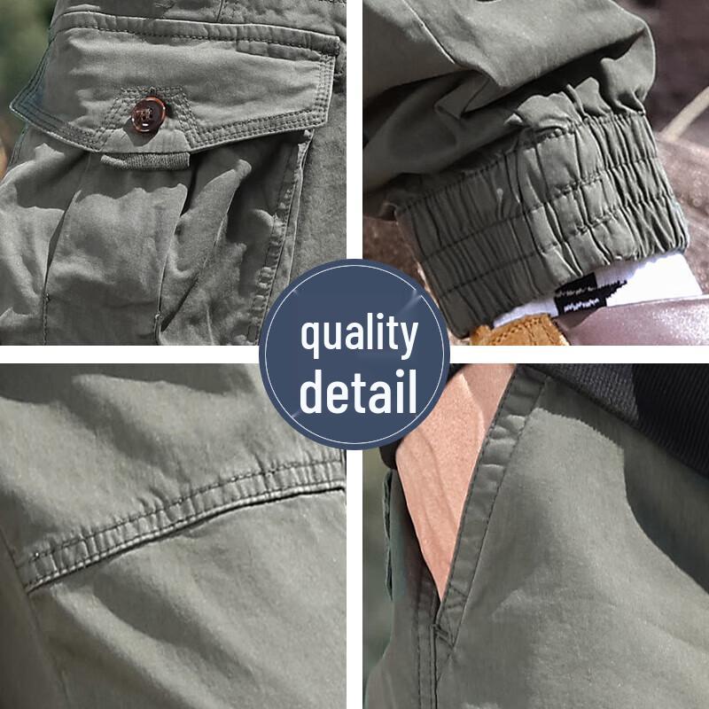 EASTERN CAMEL Men's Fleece-Lined Tapered Cargo Pants