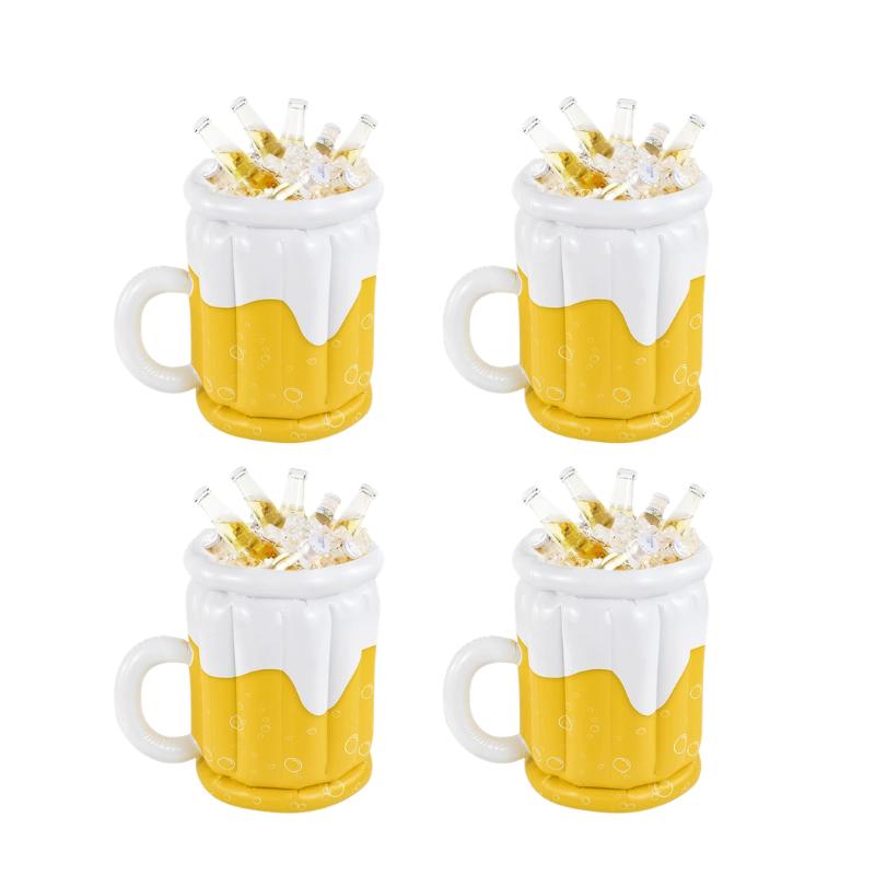 Hawaiian Inflatable Ice Bucket PVC Beer Cooler Funny Summer Beach Pool Outdoor BBQ Party Decoration Birthday Supplies