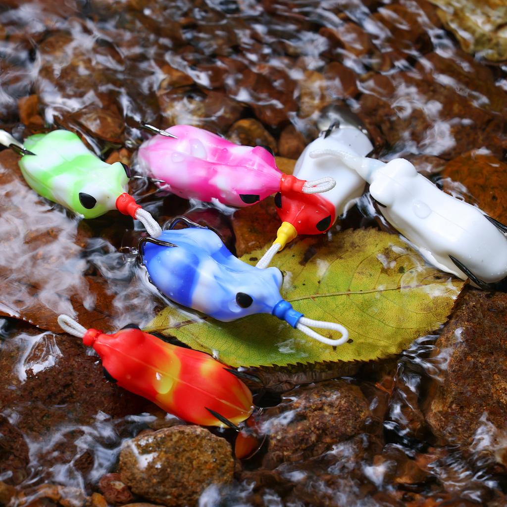 1Pcs Soft Frog Fishing Bait Soft Silicone Fishing Frog Lure Floating Frog Bait