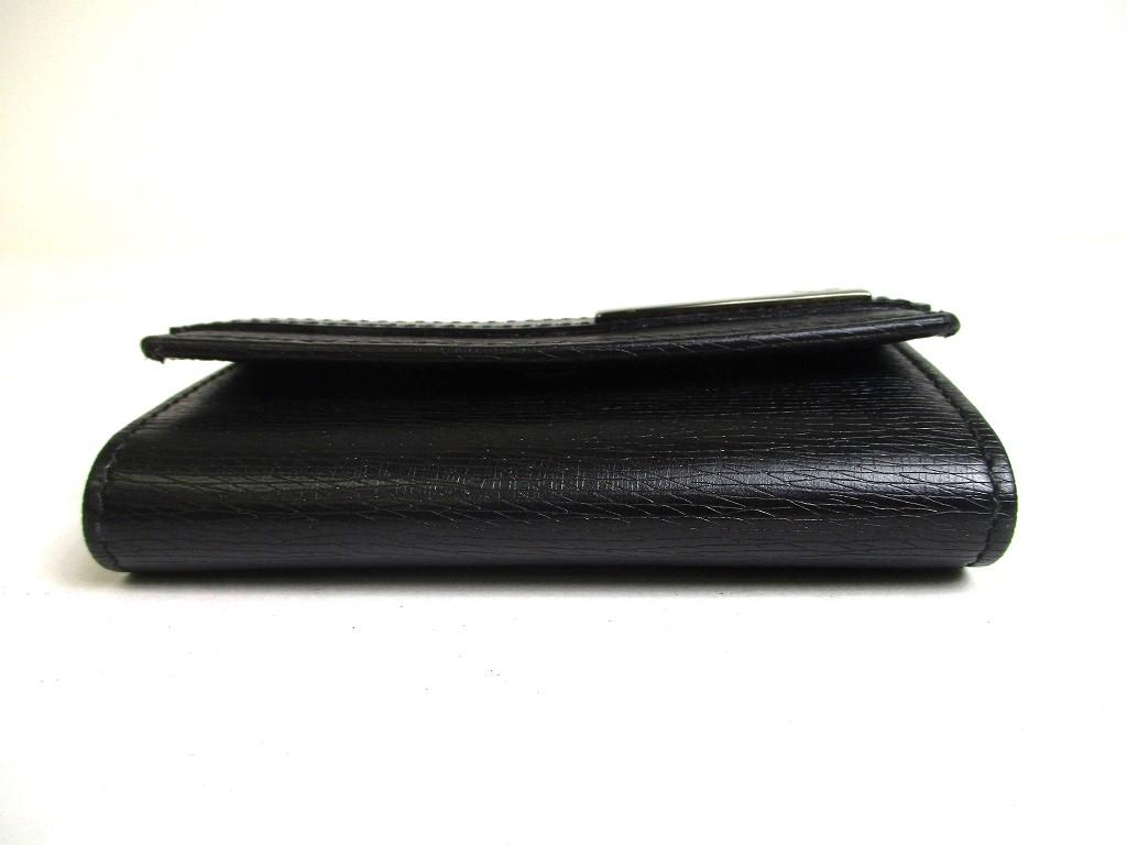 Authentic GUCCI Interlocking G Black Leather 6 Pics Key Cases #a300 Open Box