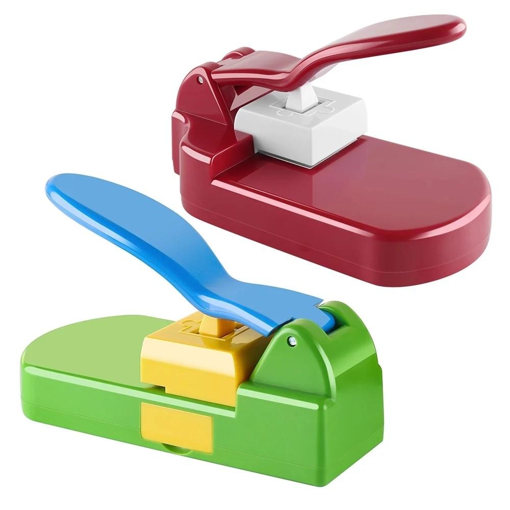 1PC Creative Jigsaw Puzzle Maker Machine Embossing Flower Punch DIY Handmade Tool