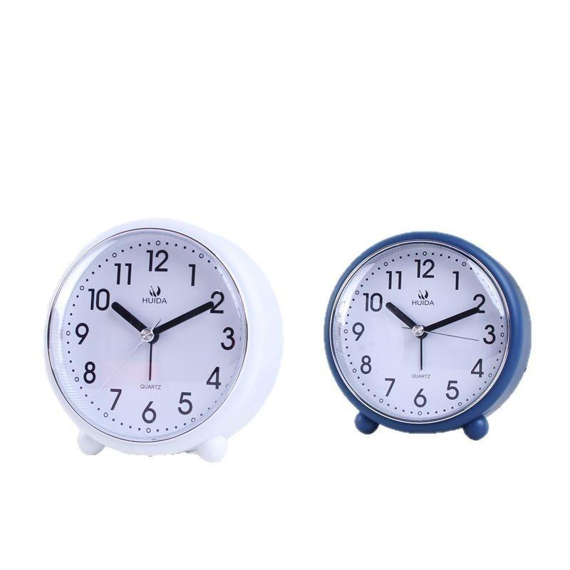 Classic silent alarm clock, special bedside clock for junior high school, creative desktop clock, simple and fashionable small alarm clock