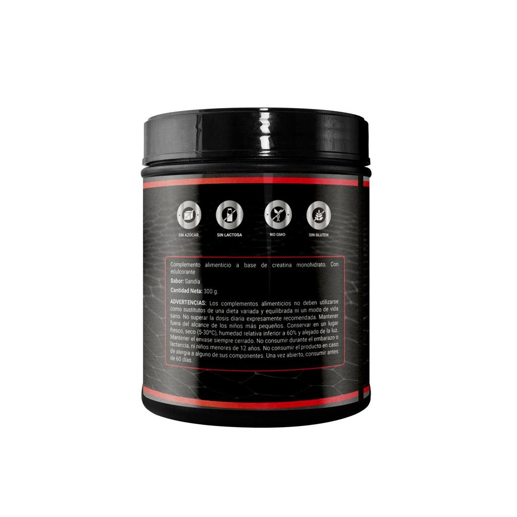 Healthy Fusion Creatine Monohydrate Powder | No Additives | Promotes Muscle Growth and Increases Physical Performance | 300g Watermelon Flavor