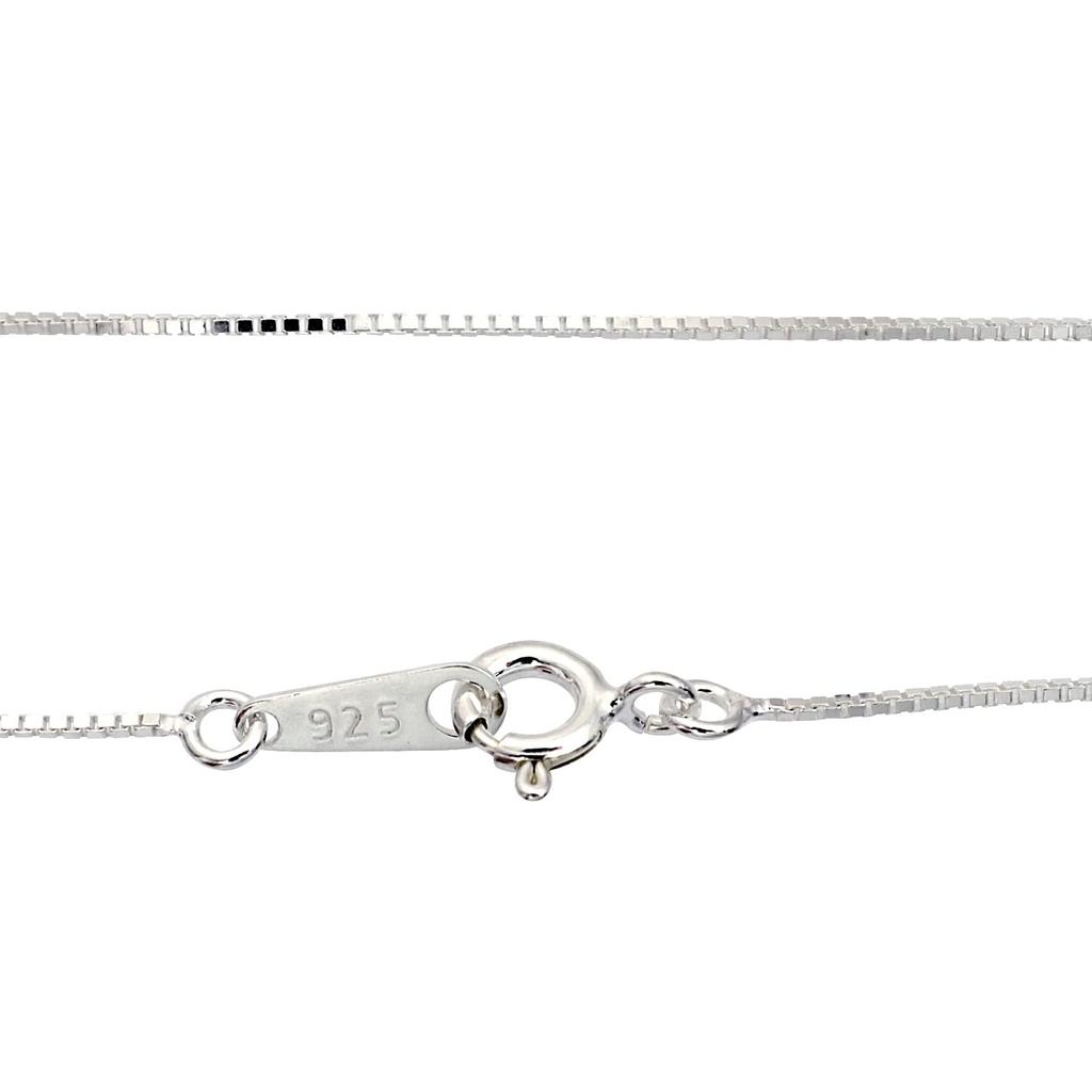 [Sears] Venetian Chain Necklace, Sterling Silver (SV 925), Width 0.7mm, Length 50cm, SV75-50