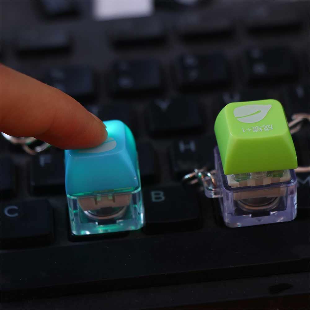 ABS Wooden Fish Keyboard Keychain  Office Leisure Entertainment