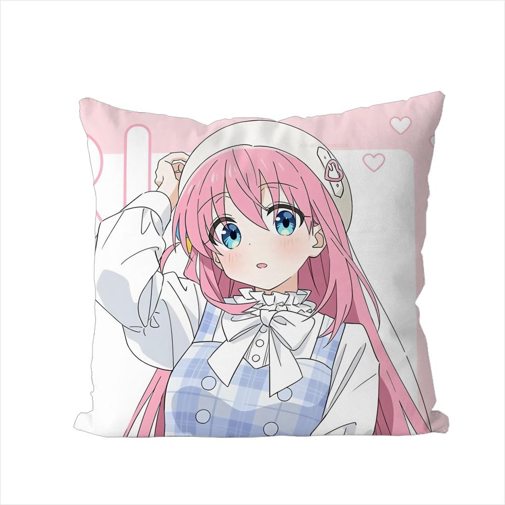 Bocchi The Rock Kissenbezug Für Auto Sofa Dekorativ Zuhause Zweiseitiger Druck Plüsch Quadratisch Wurf Kissen Kissenbezug