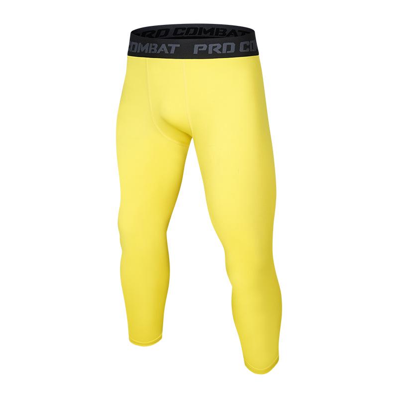

Men s Quick-Dry Stretchy Running & Basketball Leggings - Breathable, Close-Fitting Sports Pants Kids 26 жёлтый