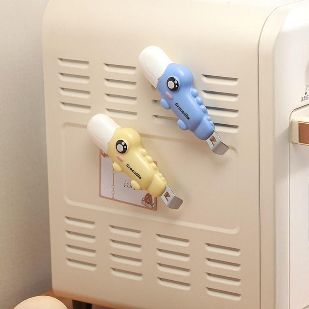 Portable 2 in 1 Bottle Opener Mini Box Opener Little Crocodile Bottle Opener  Can Opening Tool