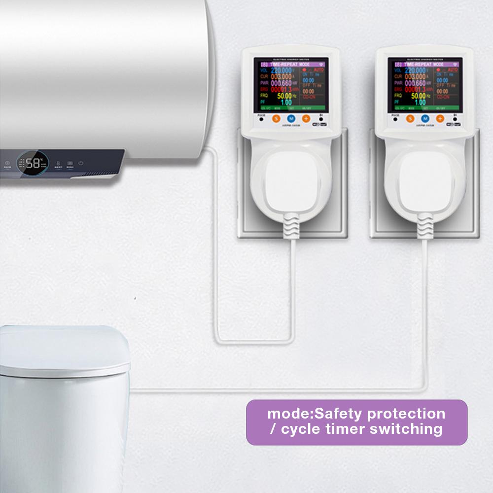 Wattmetru Digital WIFI Priză Inteligentă 265V AC Contor de Putere Kilowatt Watt Contor de Energie Ștecher