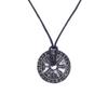 Rune Compass Pendant Necklace Men's Prayer Amulet Trend  Accessory Friend Gift