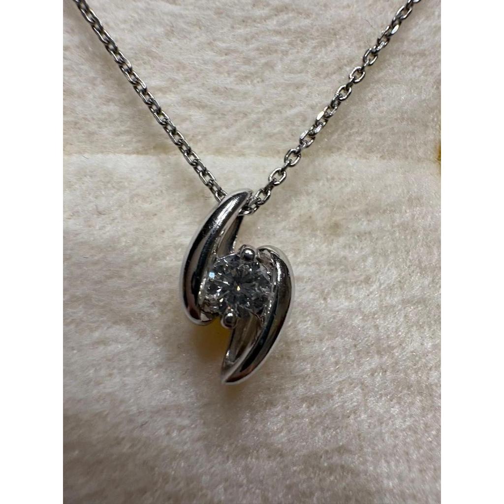 Used Jewelry Tsutsumi Diamond Necklace Top Platinum