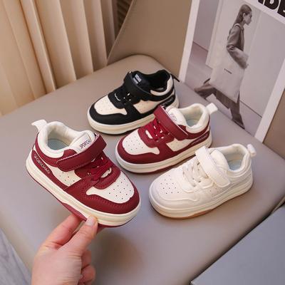 Korean Version of Girls Board Shoes Children's Baby White Shoes 2025 Spring Boys Kindergarten Toddler Shoes Non-slip Functional Shoes