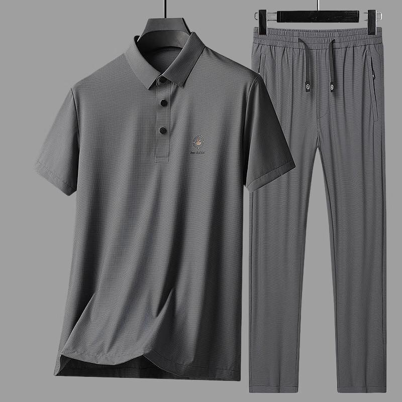 Men's Ice Silk Casual Summer Set