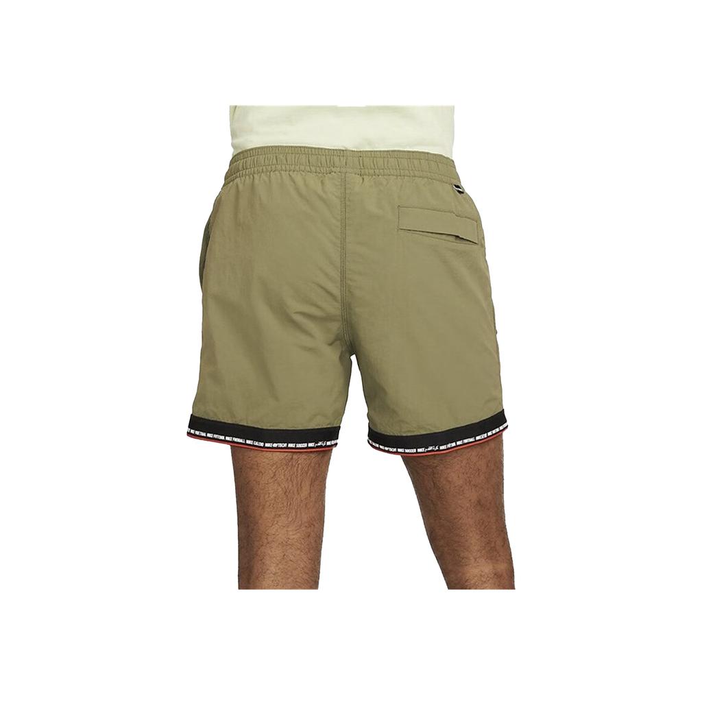 Nike F.C. Tribuna Casual Breathable Woven Spliced Embroidered Logo Football Shorts Men Shorts Medium-Olive DH9679-222