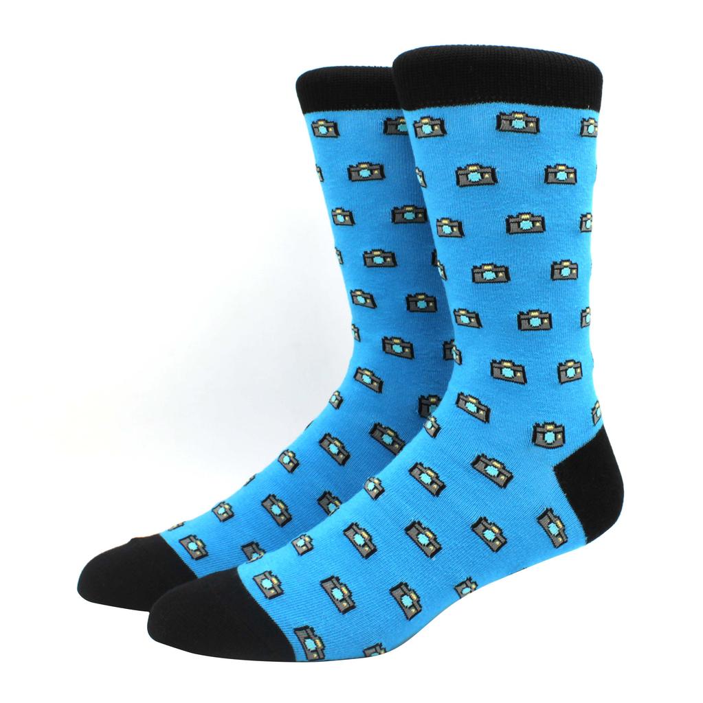 Men Socks Cotton Funny Alien Socks for Man Women Novelty Casual Dressing Color Crew Socks for Happy Wedding Accessories Gift