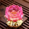 Chinese Alloy Lotus Candle Pedestal for Buddha Butter Candlestick, Household Buddha Hall for Candle Buddha Utensils and Supplies