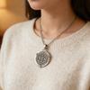 Rotating Decision Coin Necklace Vintage Copper Jewelry Adjustable Clavicle Chain Accessory For Men And Women