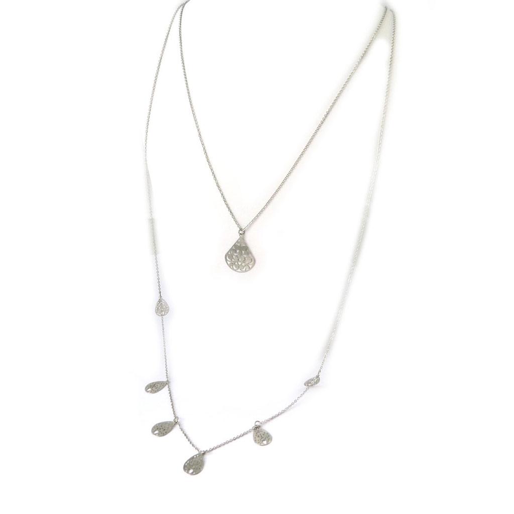 Les Trésors De Lily [N8195] - Sautoir créateur 'Carmen' argenté