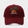 Summer Beach Embroidered Cotton Baseball Cap With Sun Protection For Women And Men