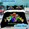 Custom Name Sprun-ki Tree Characters Bedding Set 3pcs, Bedding Set Including 1pc Duvet Cover And 2pcs Pillowcases for Bedroom, Dormitory Gift