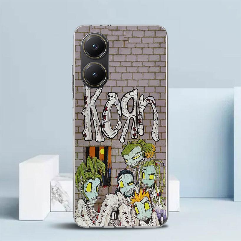K-Korn Rock Band Soft Cover for Xiaomi Poco F7 Ultra X7 X6 X5 Pro M7 Phone Case Redmi 15 15C 13 13C 12 12C 10 10C Print Shell Po