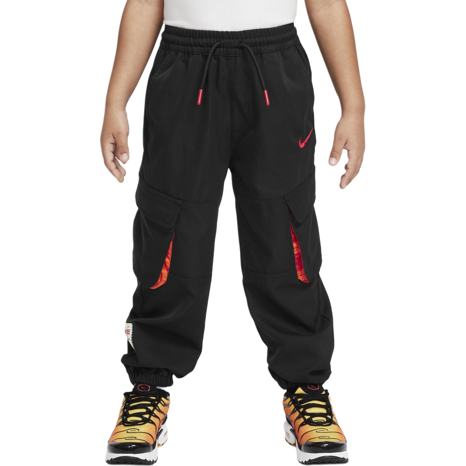 

Nike Sportswear Snake Welcome Series Fashion Versatile Comfortable Cargo Pants Kids bottoms Black IH0995-010 M