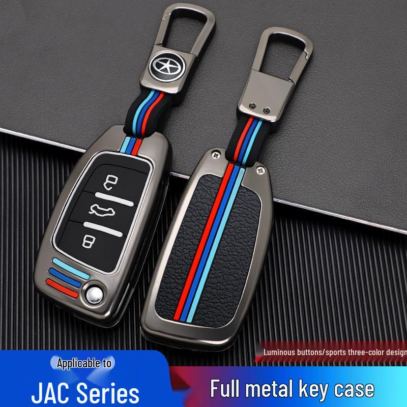 JAC iEV6E Key Case for Refine M4, Bin Yue, M3, M5, M2, S6, T6 - Car Key Bag with Buckle