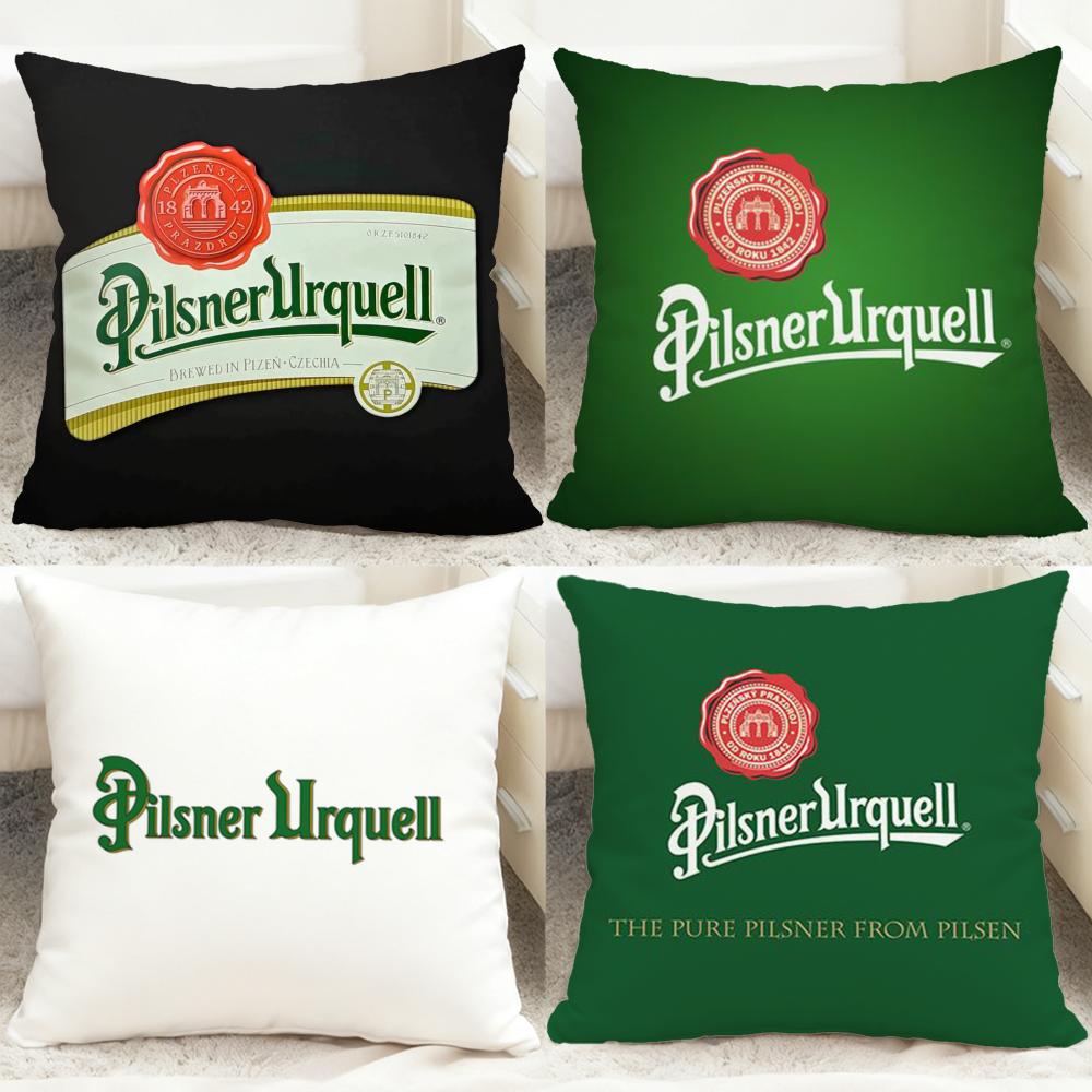 P-Pilsner U-Urquell Cushion Cover Comfortable Reversible Pillow Cover Ideal for Car Sofa Bedroom & Beyond