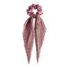 Long Style Hair Rope High Elastic Handmade Pleated Long Bowknot Ribbon Hair Tie Adjustable Hair Accessories