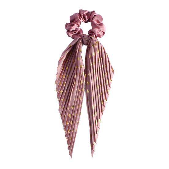 Long Style Hair Rope High Elastic Handmade Pleated Long Bowknot Ribbon Hair Tie Adjustable Hair Accessories