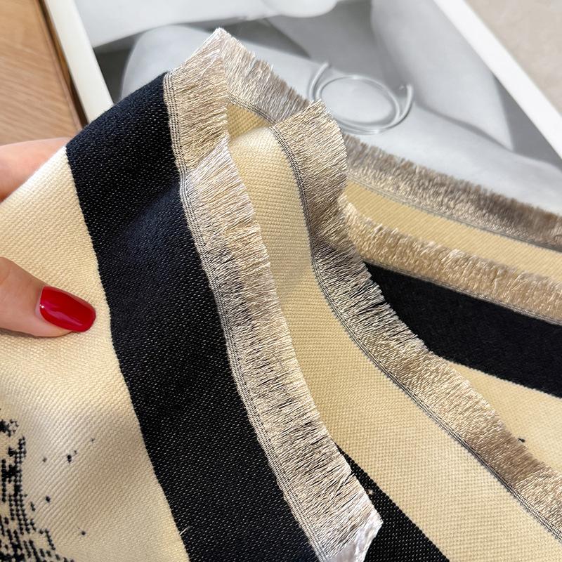 Imitation Cashmere Long Scarf Scarf Women'S Winter High-End Temperament Neck Protection And Shawl Women