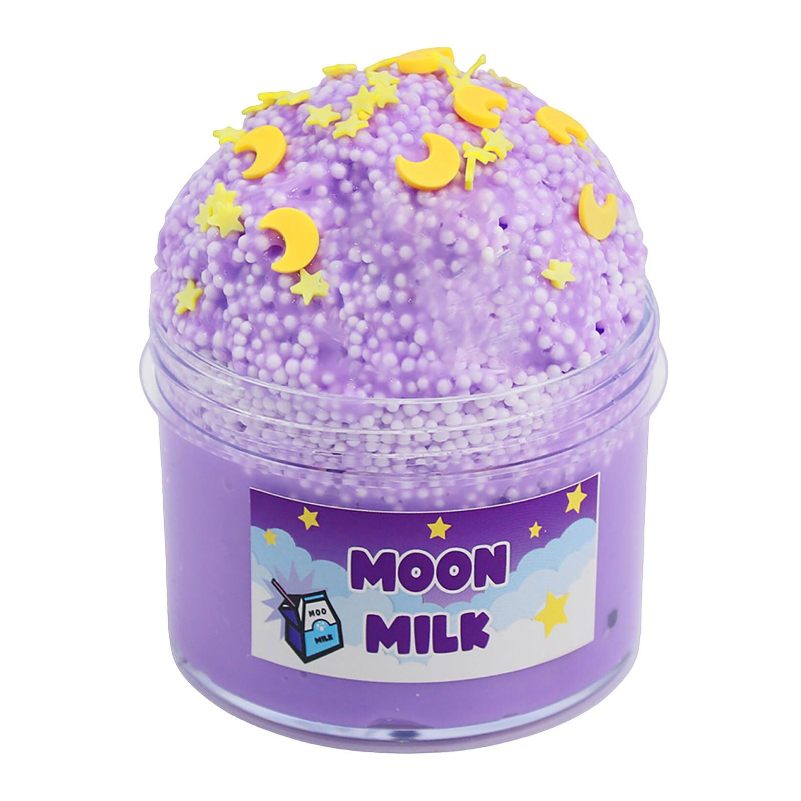 

Star Moon Purple Bear Foam Decompression Crystal Mud Toy Slime Toy One Size фиолетовый