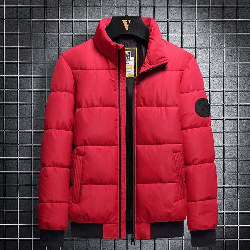 Übergröße Gefütterte Jacke Herrenjacke Herbst und Winter Locker Herren Freizeit Gefütterte Jacke Herren Dick Gefütterte Jacke Herren