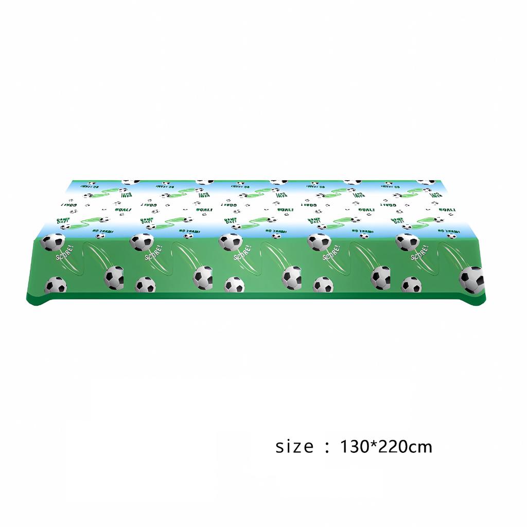 Generation Football Birthday Party Tableware Set Sports Flag Balloon Paper Tray Cup Tablecloth Decorative Items Party Supplies