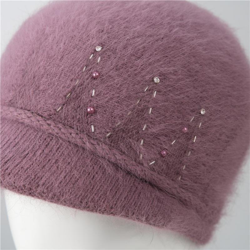 Hat Lady Winter Old Lady Cold Warm Velvet Mother Old Woman Rabbit Fur Wool Hat