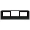 Coffee Table Black 110x50x34 Cm Solid Pine Wood
