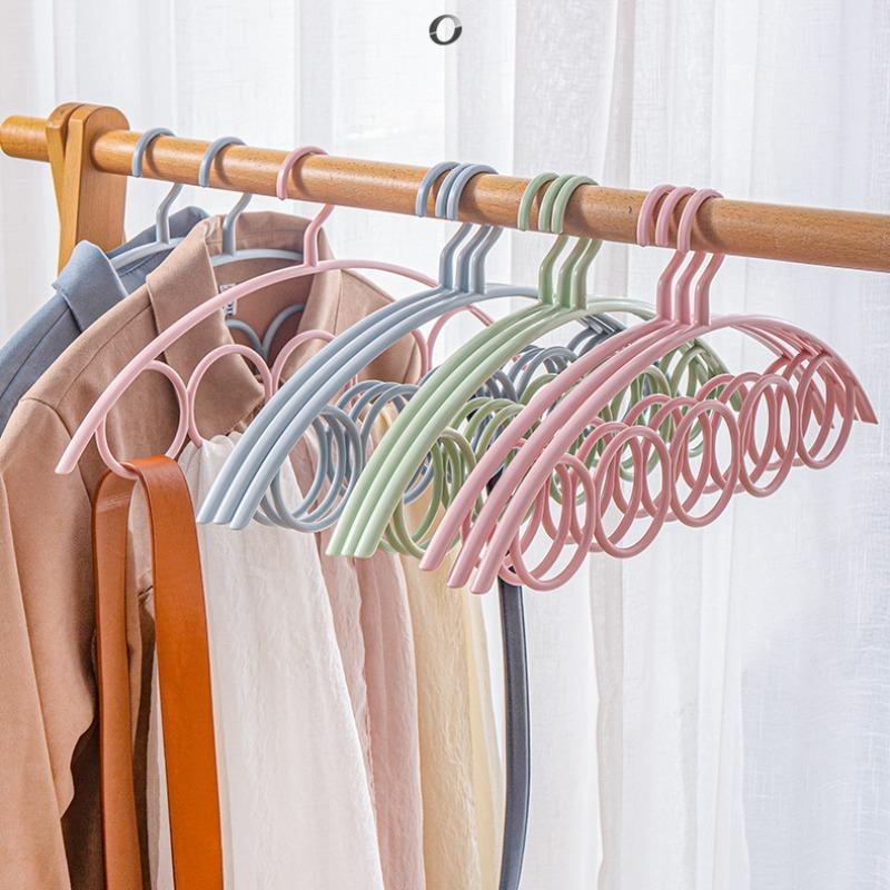 Shawl Scarf Hanger Belt Tie 5 Ring Rack Organizer Holder Hook Display Hanger 41*23cm