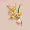 Harvest Wheat Ear Pin - Elegant and Graceful Crystal Brooch with Small Design Touch - Uncommon Pin for Special Occasions