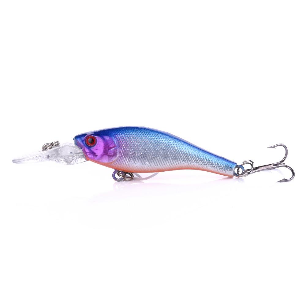 1PCS 6.3cm 4g Mini Minnow Fishing Lure Deepwater Environment-friendly Hard Bait 0.9-2.7m