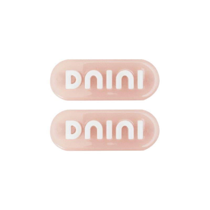 DNINI Logo Barrettes(Pink)