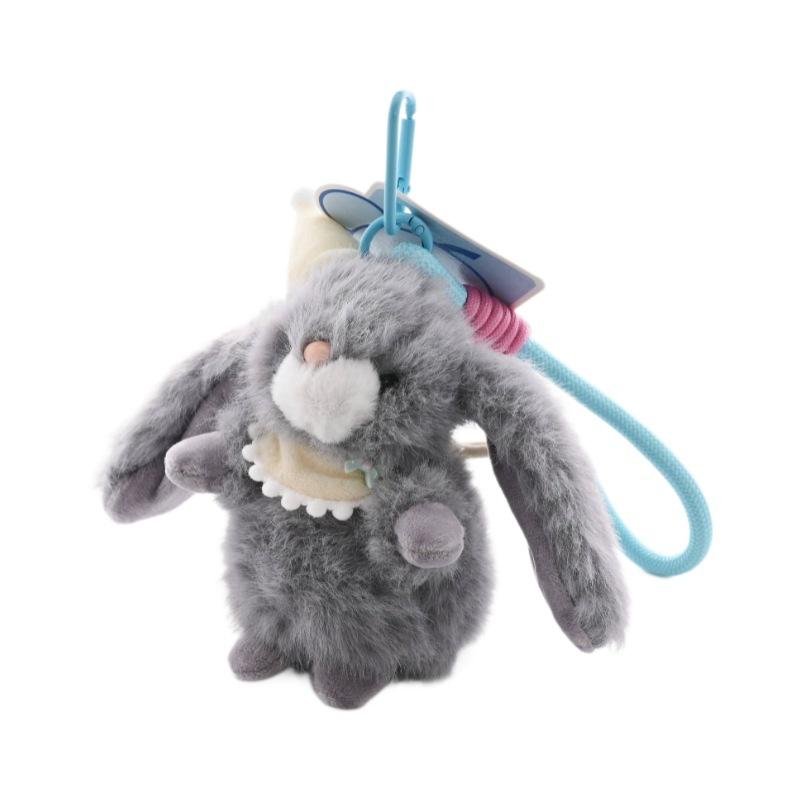 

Милый высококачественный кулон в виде кролика из европейской норки, ароматизированный, плюшевые игрушки, украшение для подвешивания на школьную сумку, брелок-кукла 11cm 0.07kg
