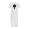 Hydrogen Women'S Skull Graphic Short Sleeve Long Dress