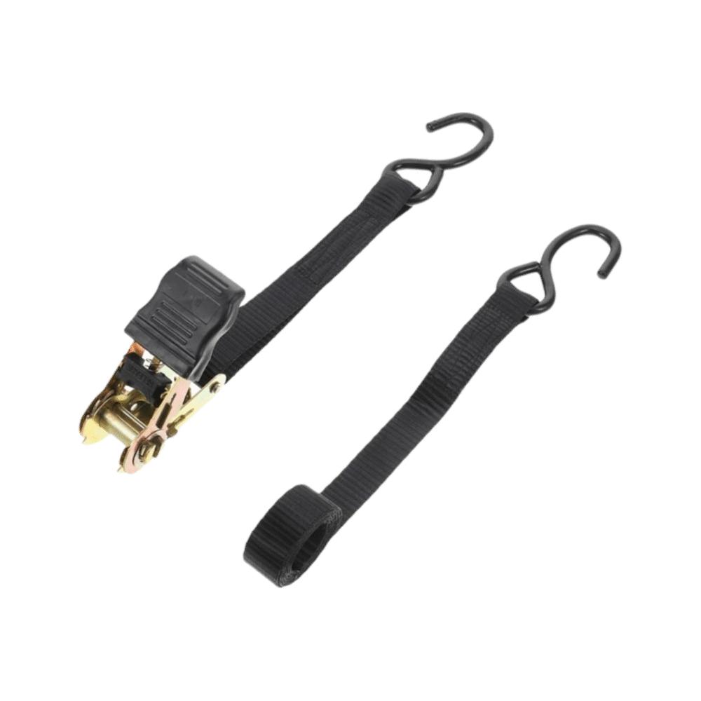 Black Heavy-Duty Cargo Straps Rust Proof Ratchet Tightener Straps Ratchet Tie Down Straps  Truck