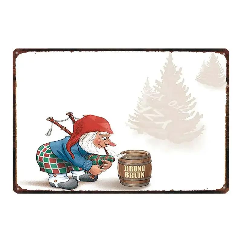 Chouffe Beer Retro Metal Tin Sig Vintage Plate Wall Pub Restaurant Bathroom Decorations For Home Art Decor Iron Poster DU-4910A