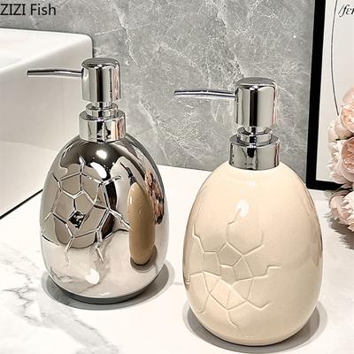 Kreativer Seifenspender Hotel Keramik Handdesinfektionsmittelflasche Badezimmer Duschgel Lotion Flasche Moderne Heim Badezimmer Accessoires